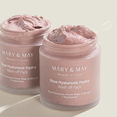 Rose Hyaluronic Hydra Wash Off Mask Pack 125g - Mary & May