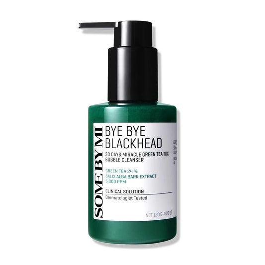 Bye Bye Blackhead 30 Days Miracle Green Tea Tox Bubble Cleanser 120g - SOME BY MI