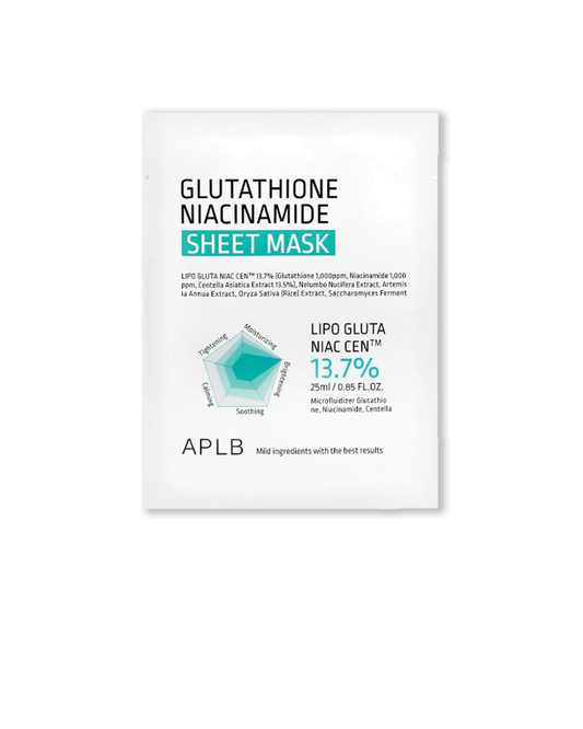 Glutathione Niacinamide Sheet Mask 25ml - APLB