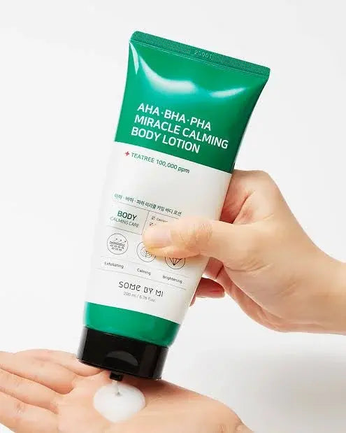 AHA, BHA, PHA Miracle Calming Body Lotion 200ml - Some By Mi