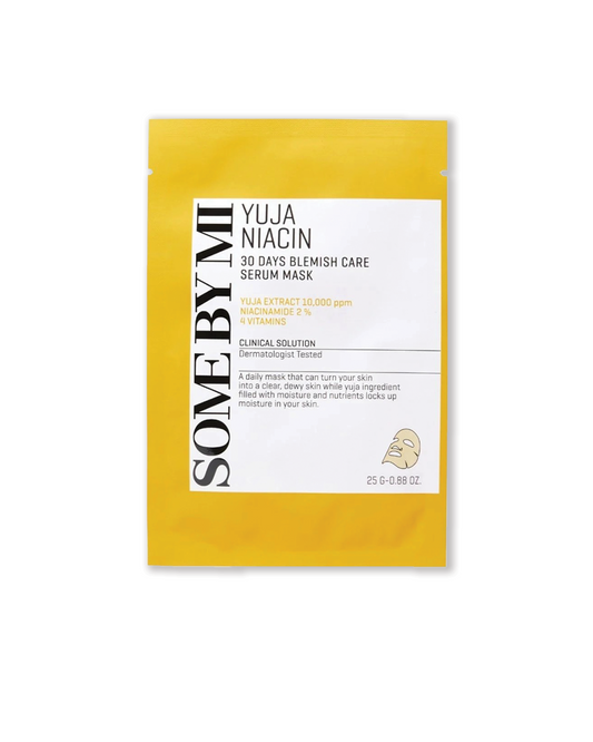 Yuja Niacin Blemish Care Serum Mask 25g - Some By Mi
