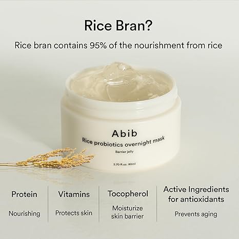 Rice Probiotics Overnight Mask Barrier Jelly 80ml - Abib