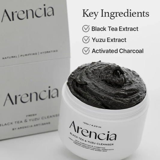 Arencia Black Tea & Yuzu Rice Mochi Cleanser
